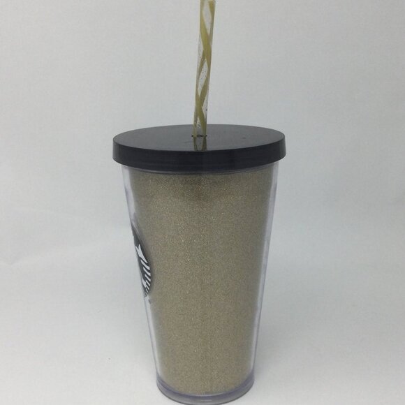 Starbucks Gold Glitter Tumbler 2016 16oz. - Picture 2 of 9